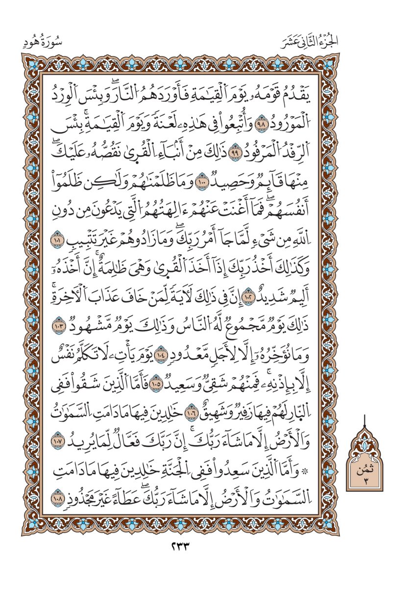 مصحف الدوري - الصفحة ٢٣٣