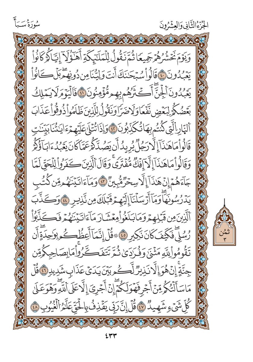 مصحف الدوري - الصفحة ٤٣٣