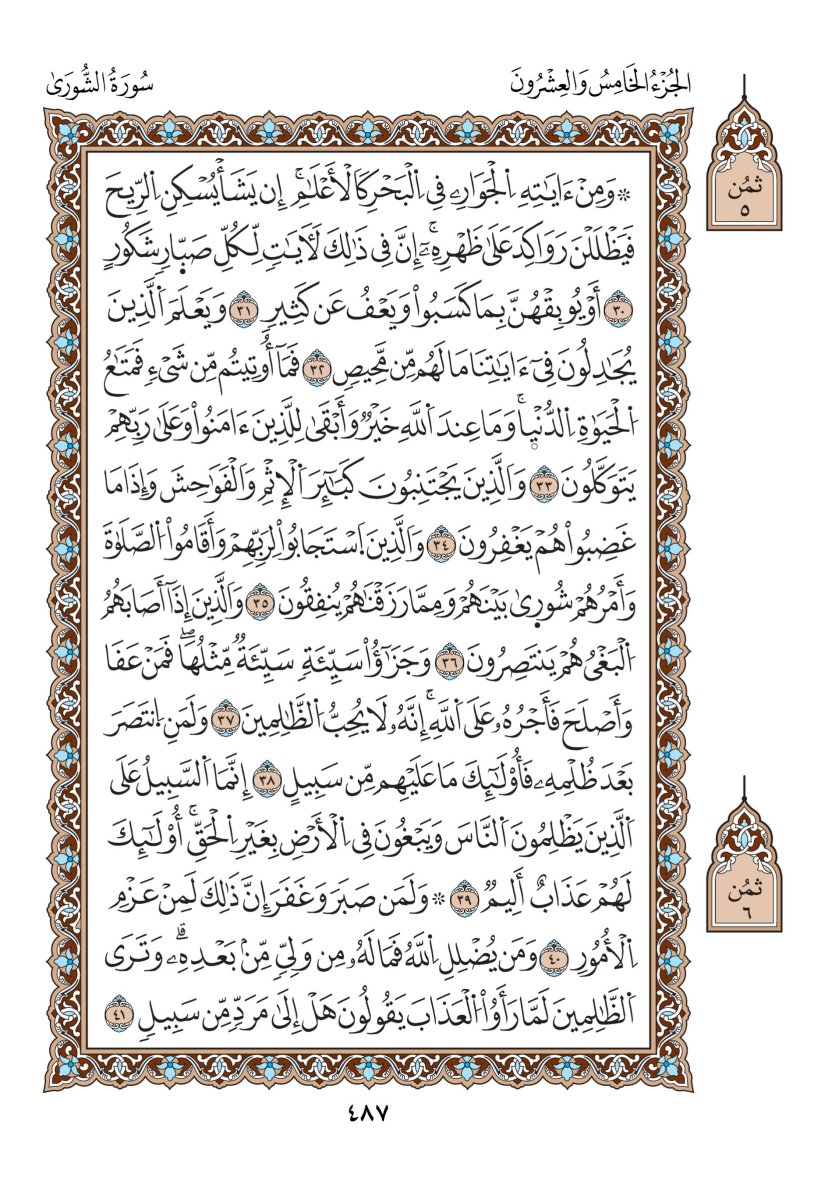 مصحف الدوري - الصفحة ٤٨٧