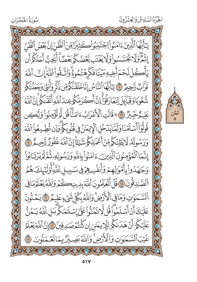 مصحف الدوري - الصفحة ٥١٧