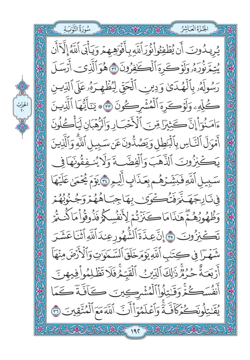 المصحف الجوامعي - الصفحة ١٩٢