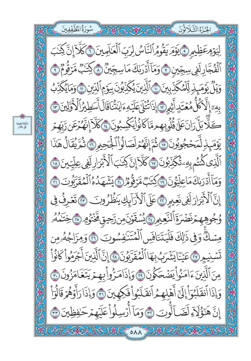 المصحف الجوامعي - الصفحة ٥٨٨