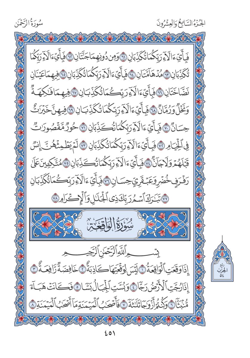 المصحف العادي 3 - الصفحة ٤٥١