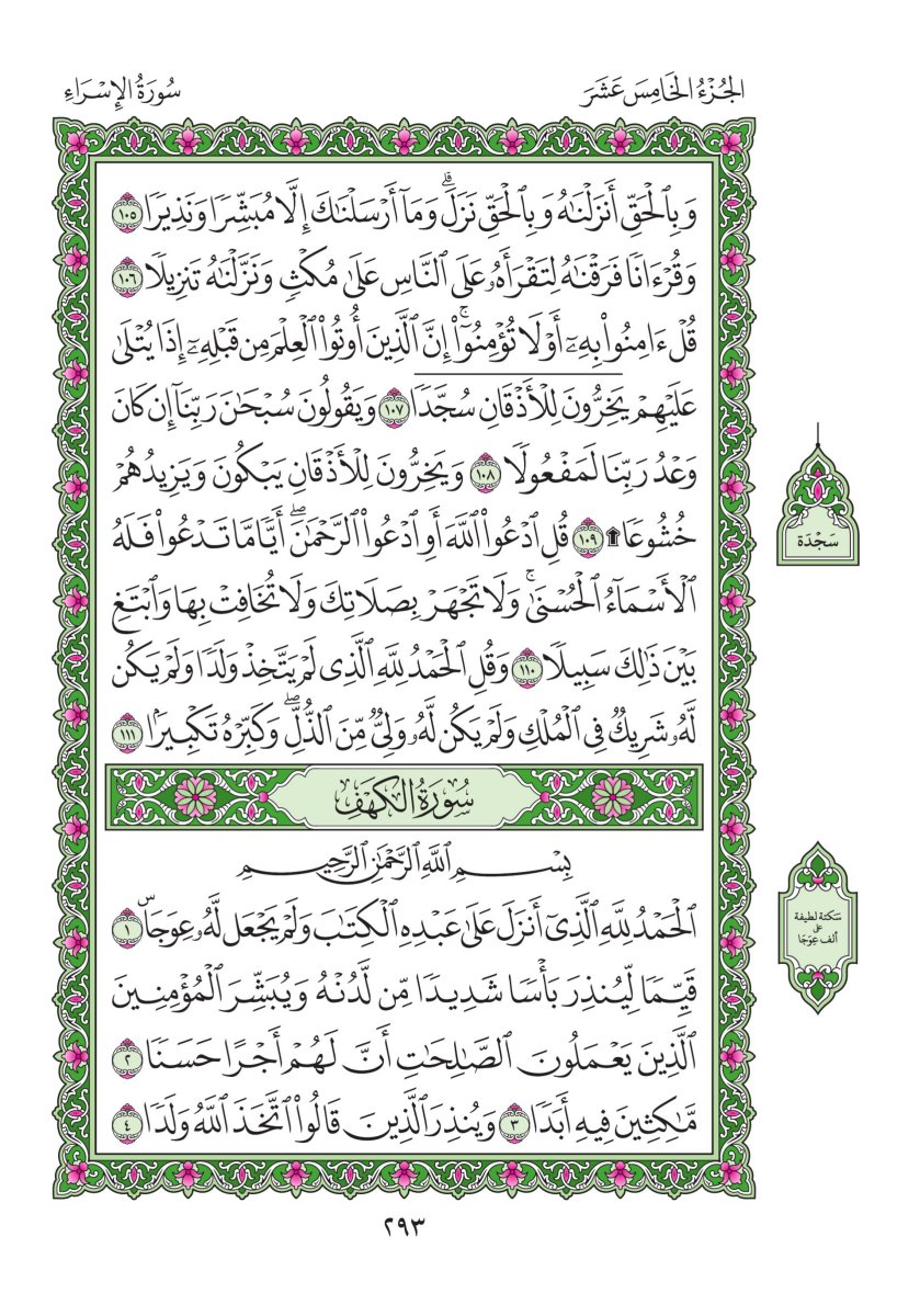 المصحف العادي - الصفحة ٢٩٣