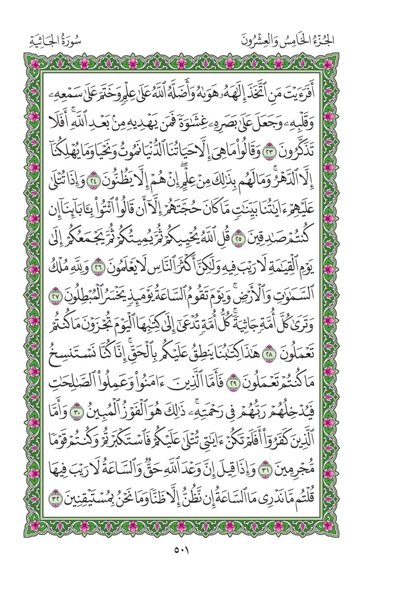 المصحف العادي - الصفحة ٥٠١