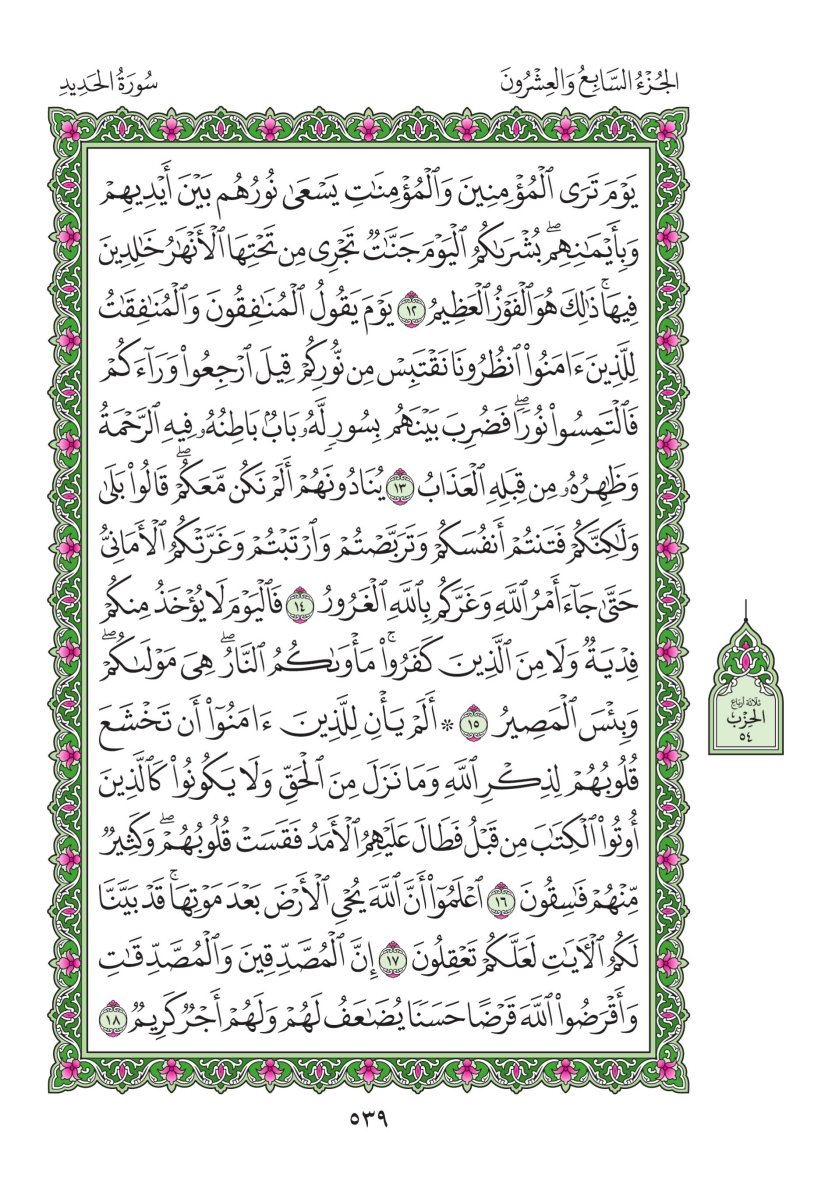 المصحف العادي - الصفحة ٥٣٩