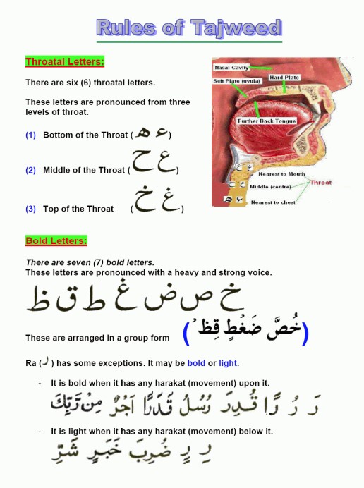 Rules of Tajweed