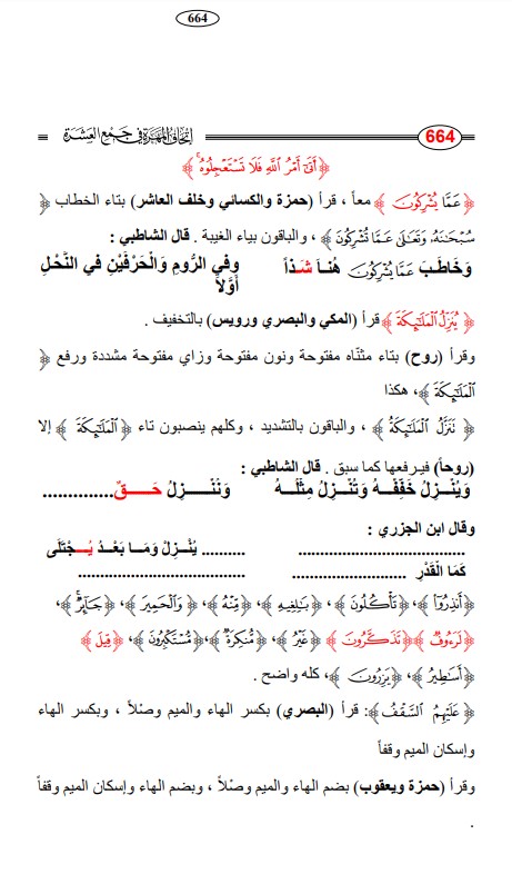 اتحاف المهرة في جمع العشرة – النحل والاسراء