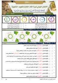 الاختبار النهائي لدورة التأهيلية برواية الإمام حفص عن عاصم من طريق (12)