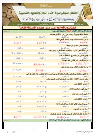 الاختبار النهائي لدورة التأهيلية برواية الإمام حفص عن عاصم من طريق (9)