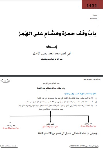 باب وقف حمزة وهشام على الهمز 3