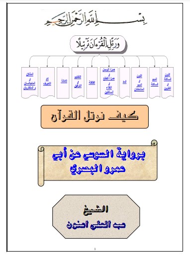 كيف نرتل القرآن برواية السوسي عن أبي عمرو البصري