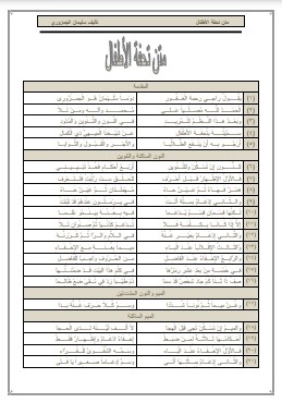 من تحفة الاطفال لسليمان الجمزوري