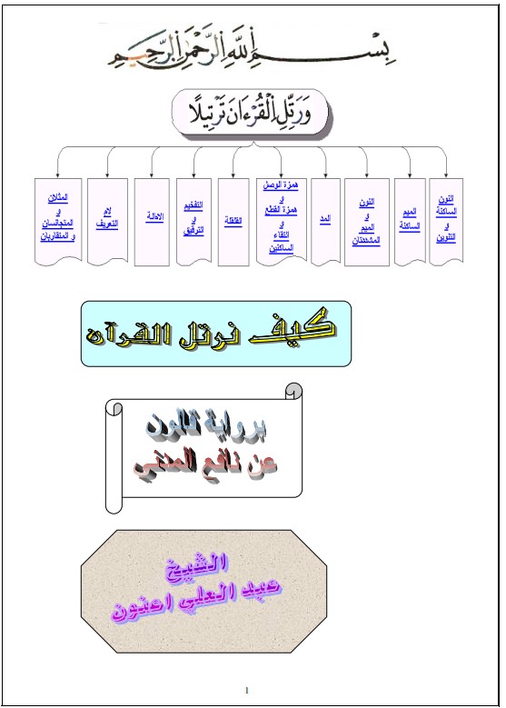 كيف نرتل القرآن برواية قالون عن نافع المدني